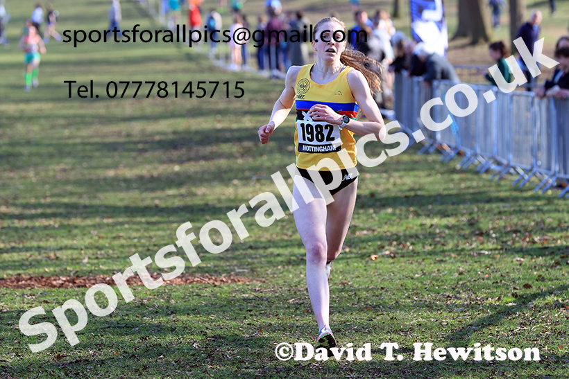 Women under-20s 2025 UK CAU Inter Counties Cross Country Champs., Wollaton Park, Nottingham. Photo: David T. Hewitson/Sports for All Pics